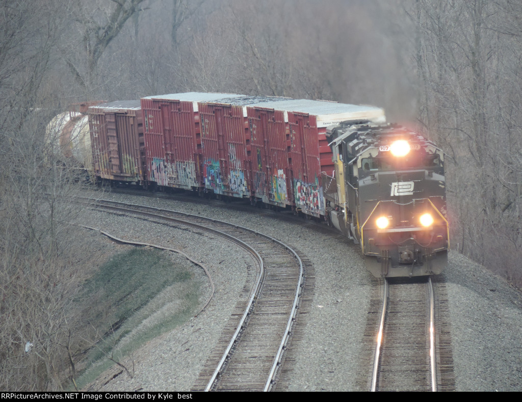 NS 310 on the top of the hill